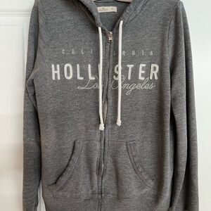 Hollister Gray Zip-up Hoodie (Y2K)